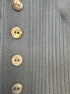 Cyrus · Open Drape Cardigan Button Detail · Large · BabyBlue