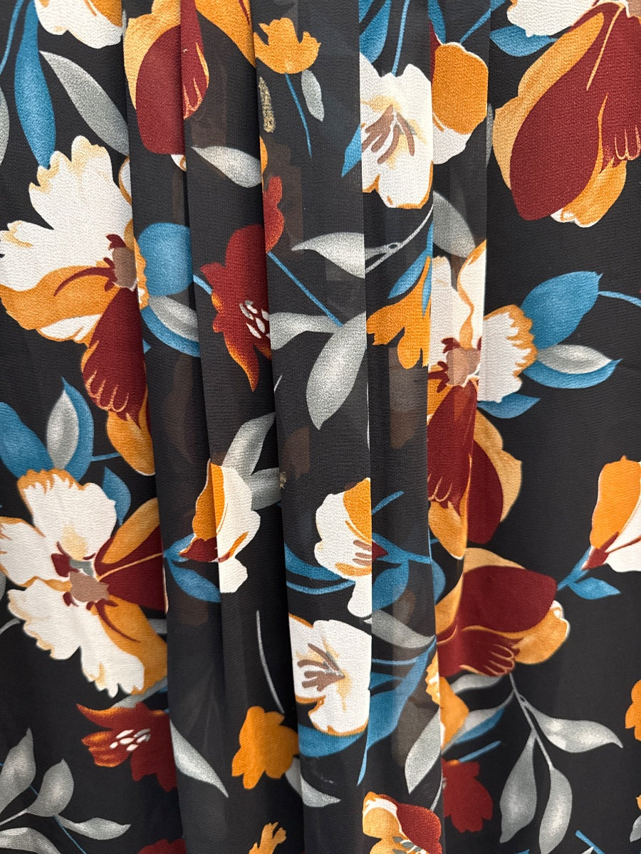 Timeson · Sleeveless Top · 1X · BlackFloral