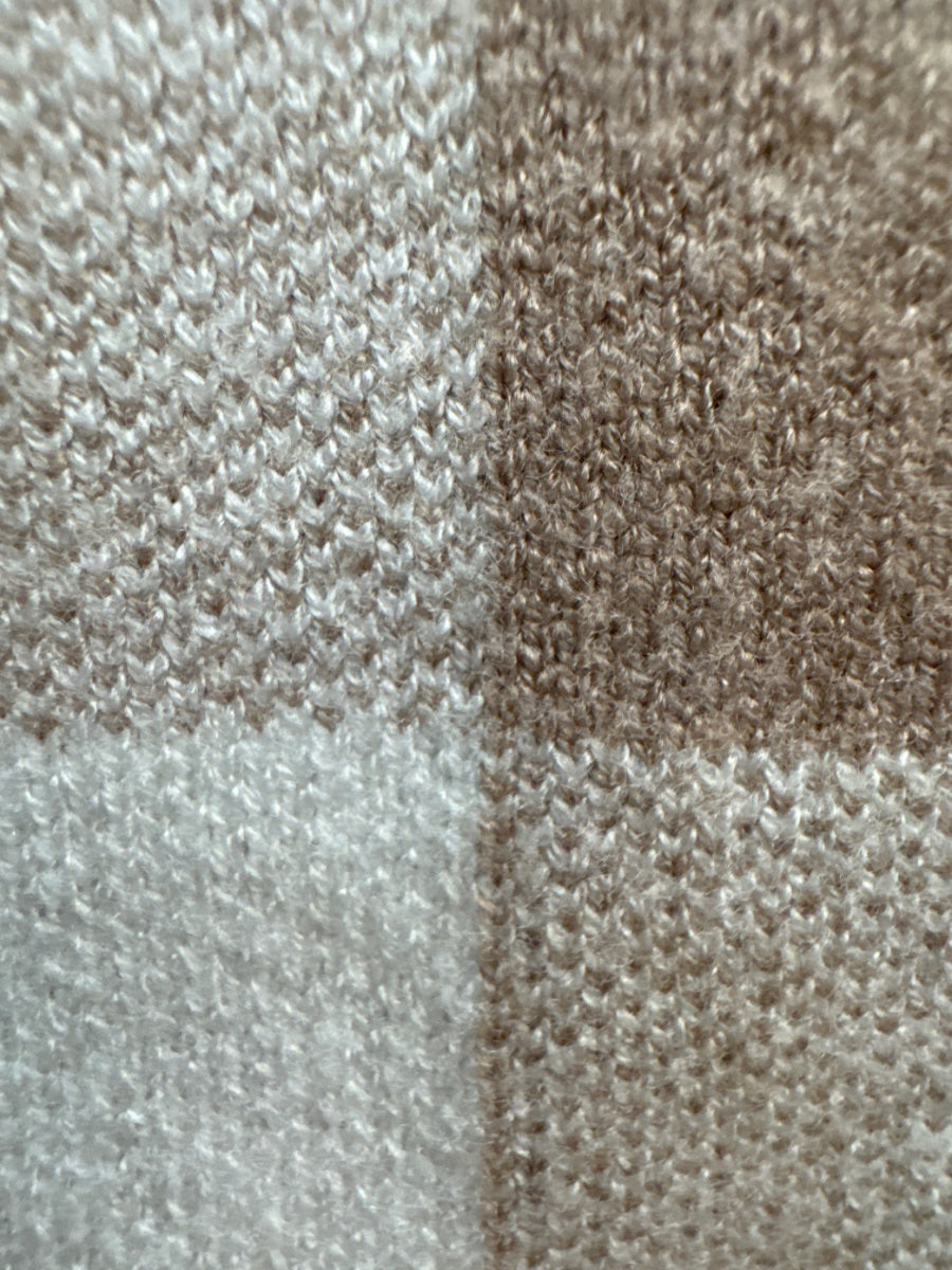Cynthia Rowley · Zip Up Sweater · Large · WhiteBeige