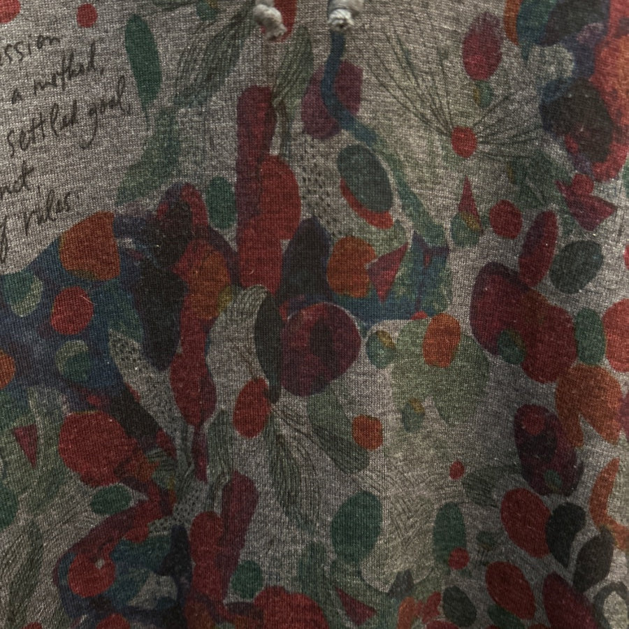 Inoah · Artistic Expression Abstract Leaf Pattern · XLarge · GrayMulti