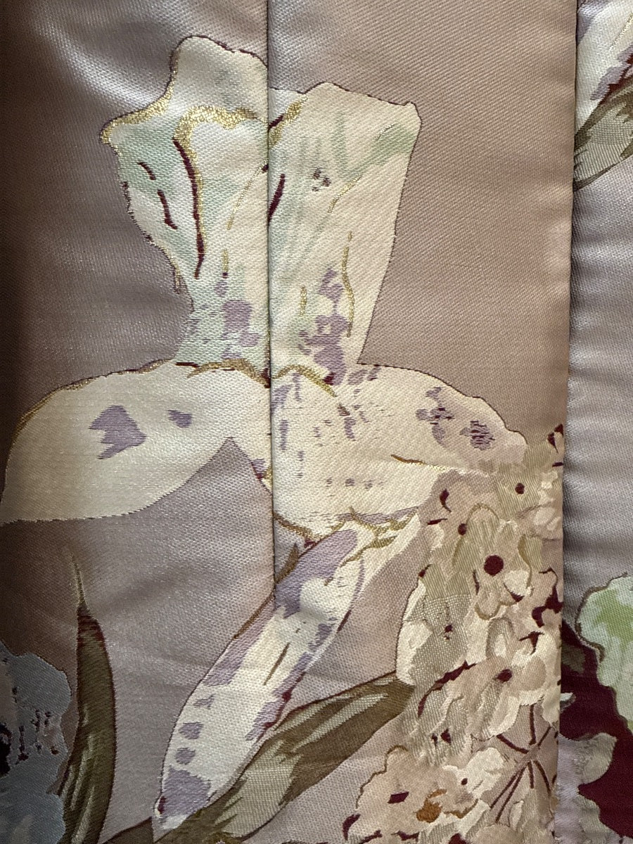 Grace Chuang · Evening Jacket Floral Detail with Gold Thread · XLarge · Champagne