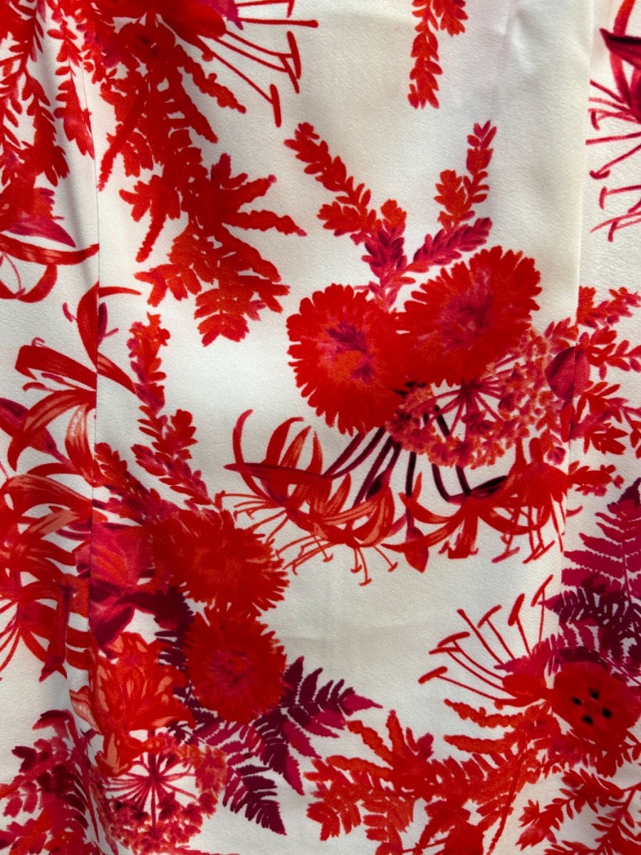 Mario Serrani · Floral Print Dress · 12 · Pink/White