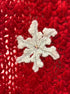 Charming Charlie · Scarf with Fringe · One Size · Red/White