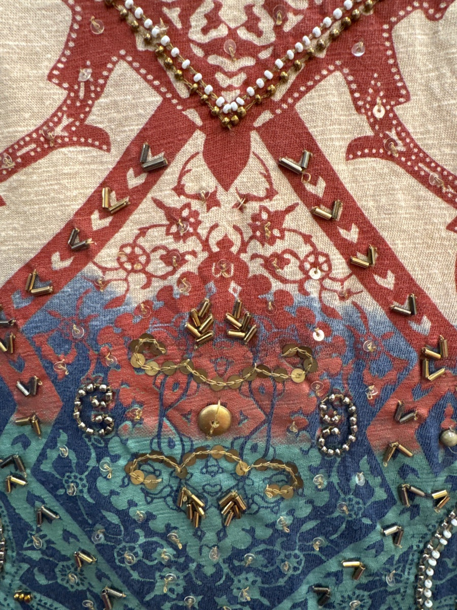 Desigual · Tank Top · Small · BeigeMulti