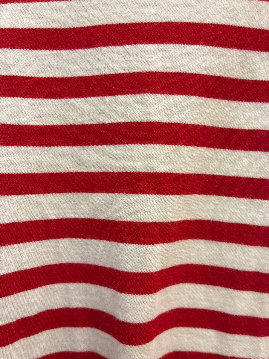 Talbots · Fringe Detail · Medium Petite · RedWhite Striped