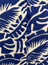 Rose&Olive · Short Sleeve Leaf Print Shirt · 1X · Blue and White