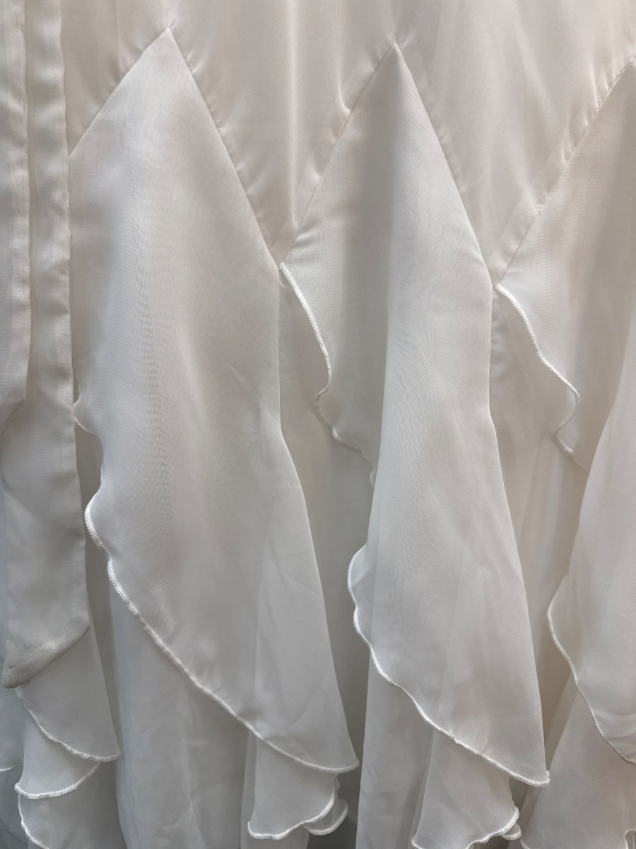 RobbieBee · Ruffles w/ belt · 12 · White