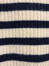 Madewell · Boatneck Striped Sweater · Medium · CreamBlk