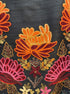 Anu · Embroidered Open Jacket · Large · BlackFloral