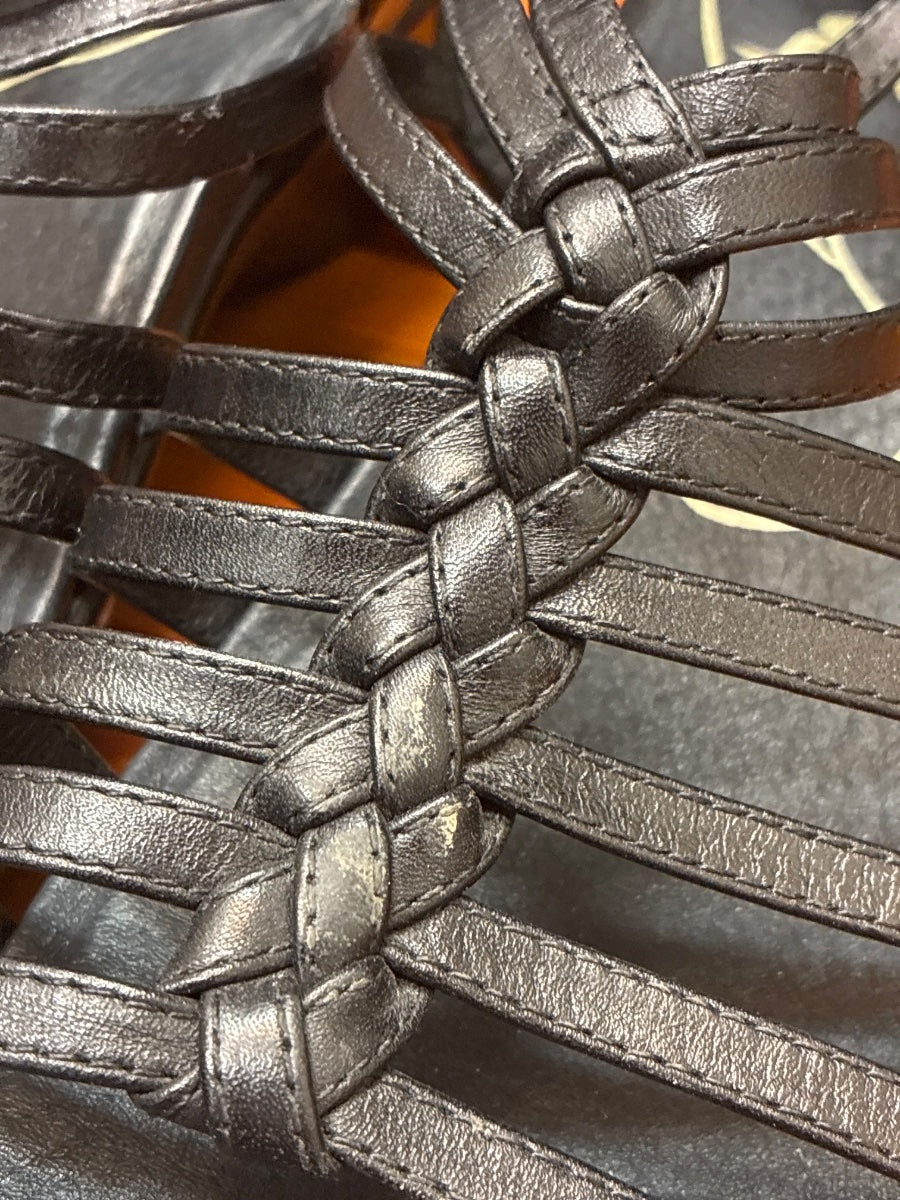Dansko · Dana Strappy Slingback Sandals · 8.5 · Black