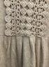 Anthropologie · Crocheted Detail Dress · Small · Wheat