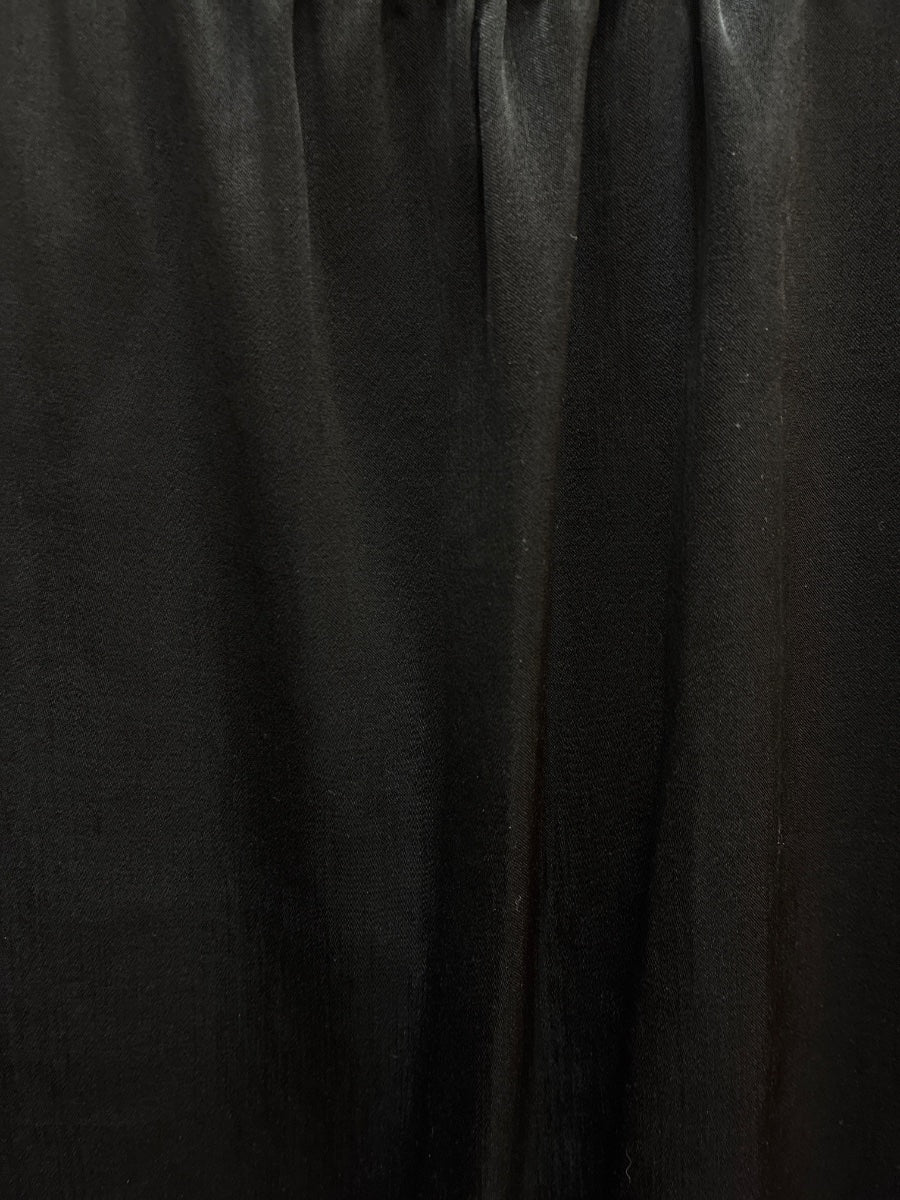 DKNY · Pleated Cap Sleeve Top · Medium · Black
