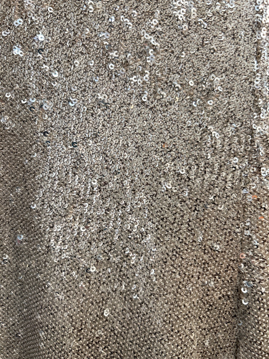 FreePeople · Bell Bottom Sequin Pants · Medium · Champagne