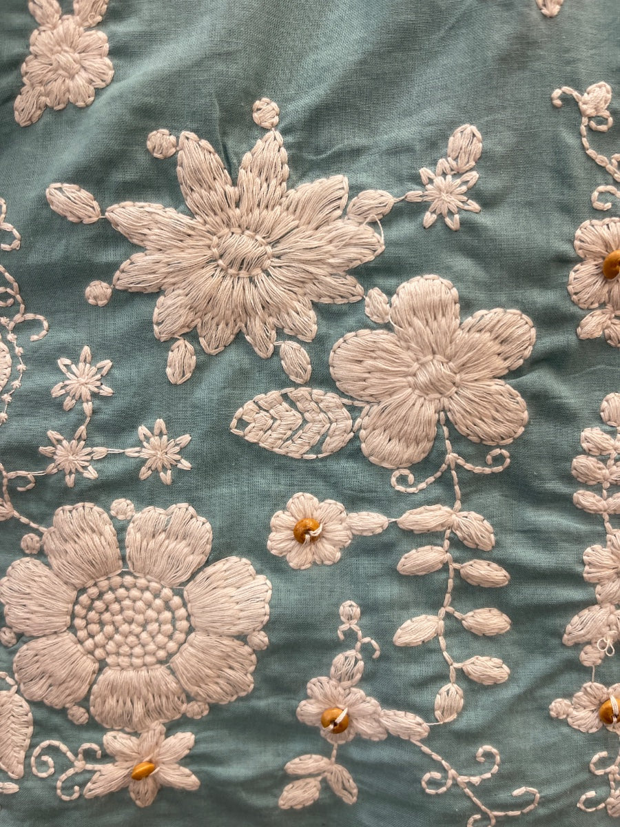 Anthropologie · Blue Velvet · 16 · Sea Turquoise