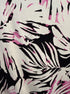 Alfani · Shirt · 1X · Black, White, Pink Leaf Print