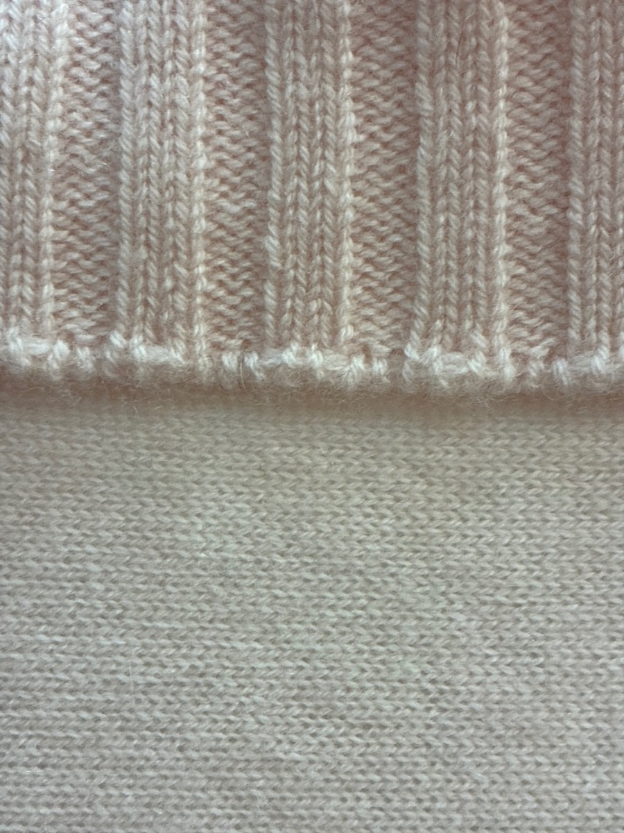 Kier+J · Cashmere Cardigan · Medium · Light Pink