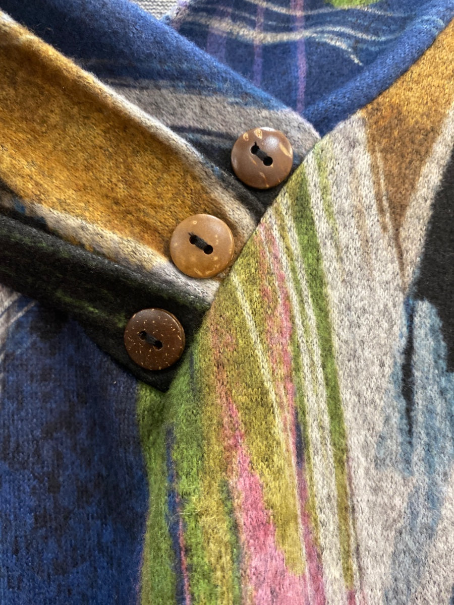 Jess&Jane · Brush Stroke Pattern · XLarge · NavyMulti
