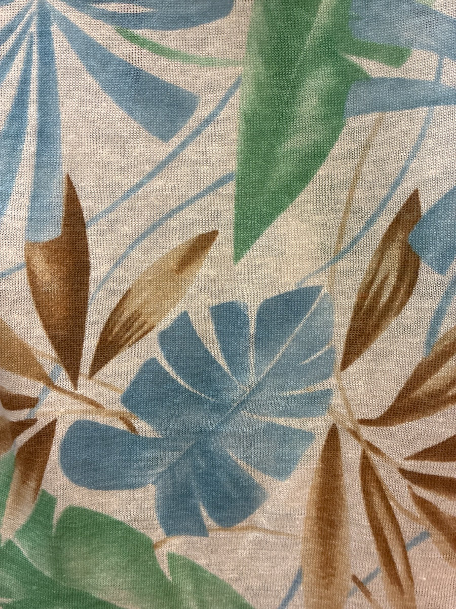 Tommy Bahama · Hoodie · Medium · White Blue Leaf Print