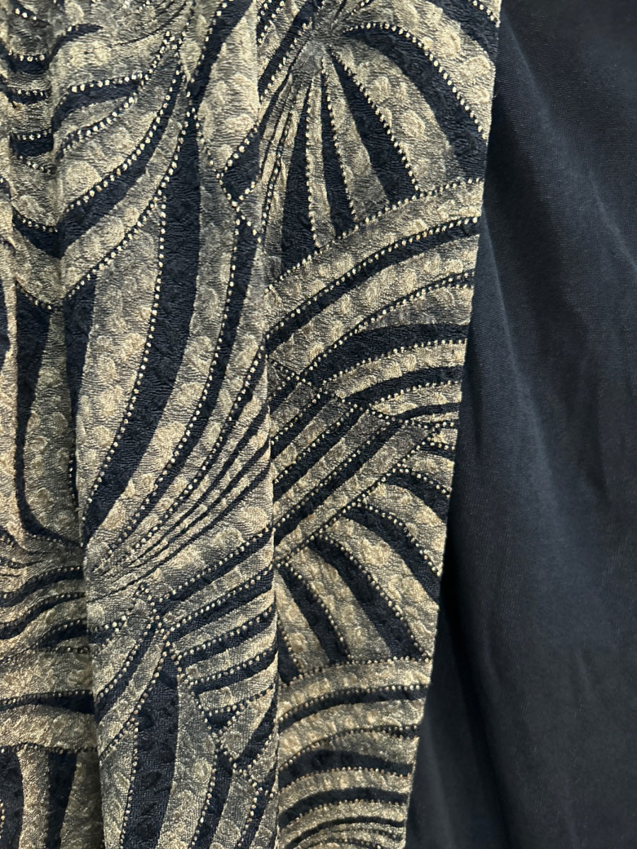 JMCollection · Cardigan with built in top · 2X · MossBlk Sparkly