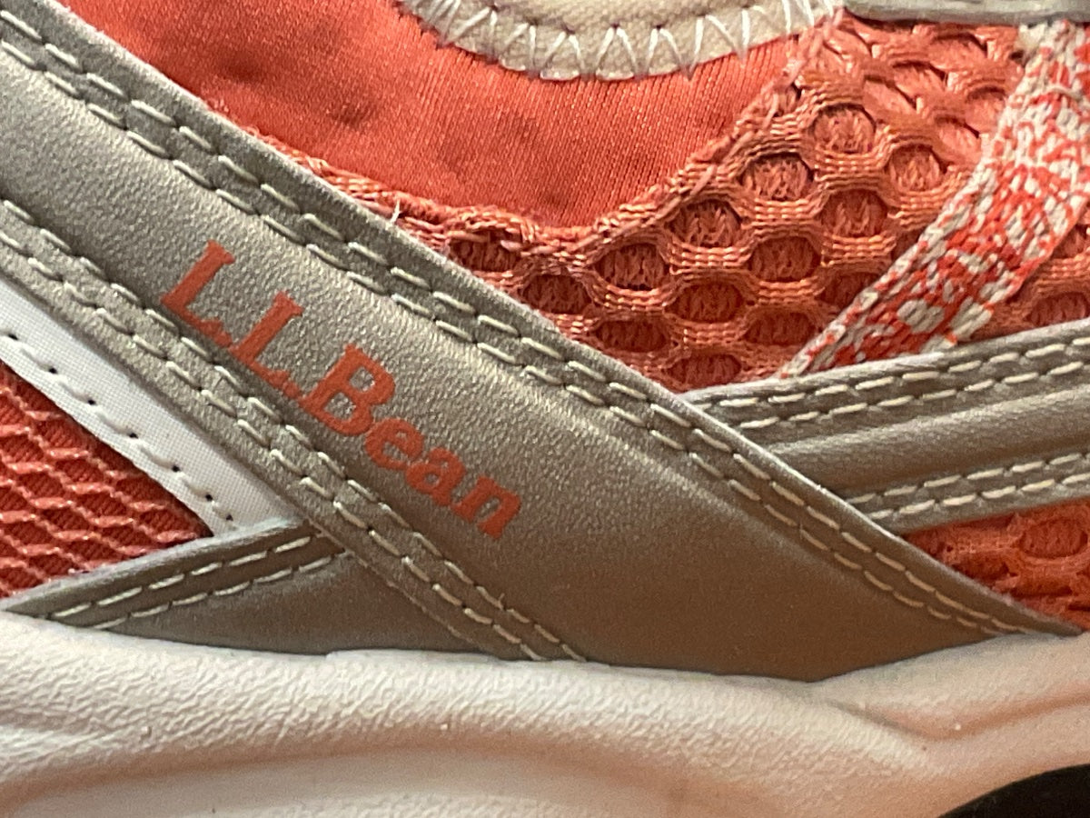 L.L.Bean · Trail Hiking Sneakers · 8.5 · Orange Taupe