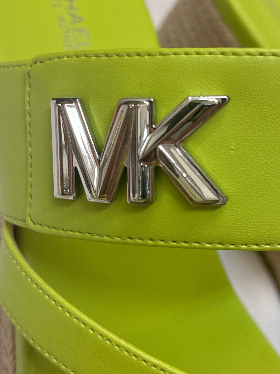 Michael Kors · Jilly mid wedge espadrille · 9 · Chartreuse