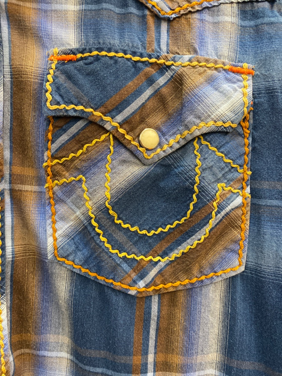 True Religion · LongSleeve Shirt · Large · BlueBrown