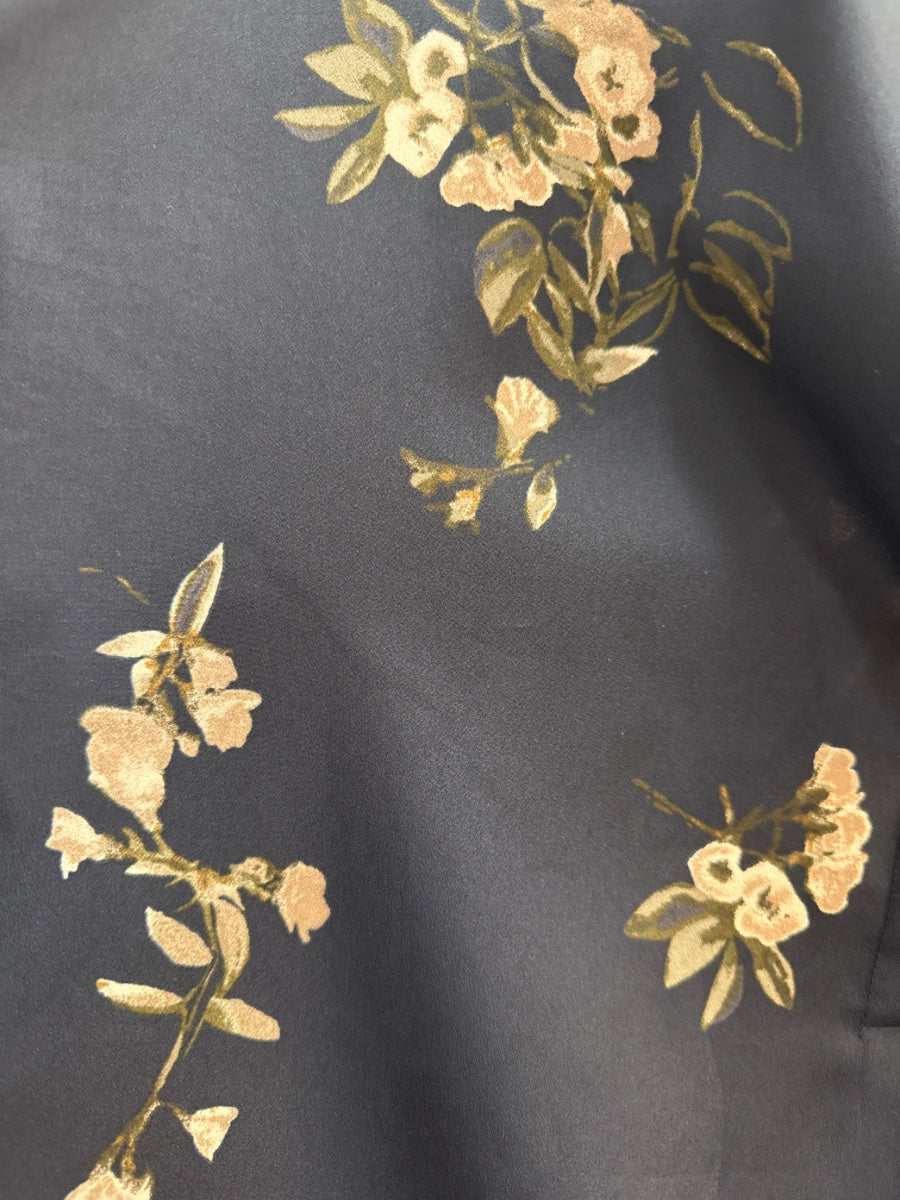 Vince · Floral Print · XSmall · NavyTan