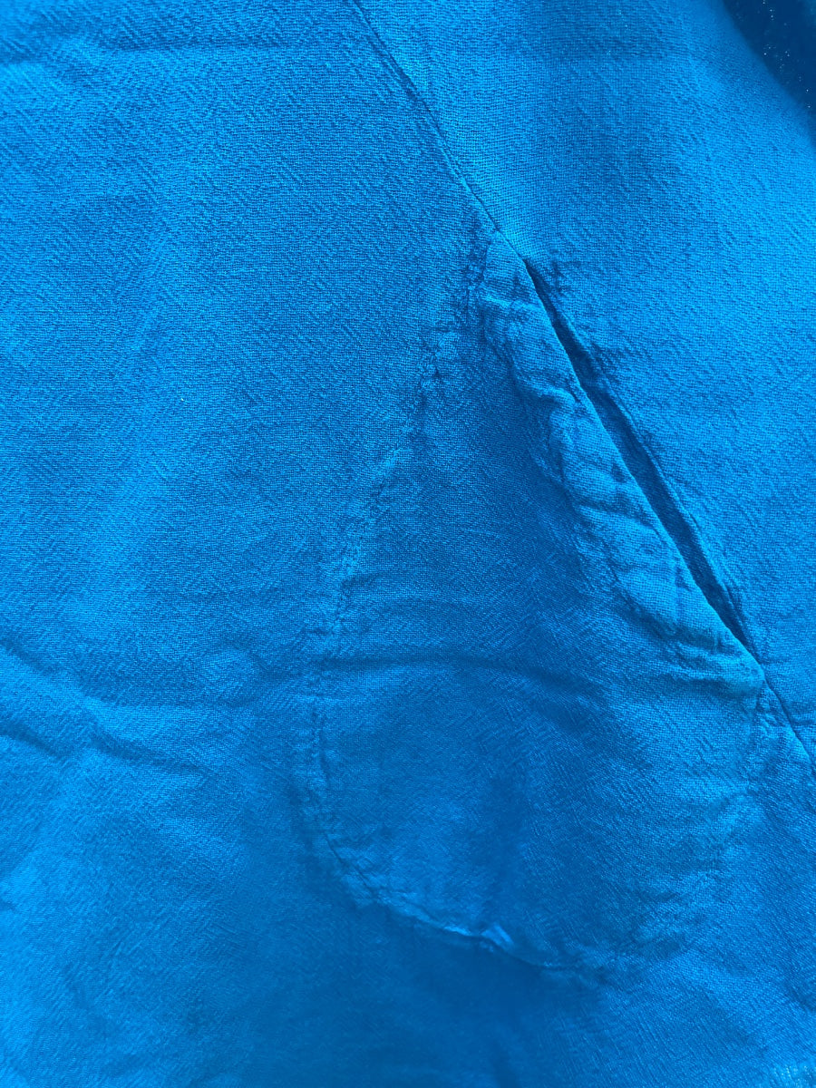 Oh My Gauze · Sleeveless Top · 1X/2X · Cerulean