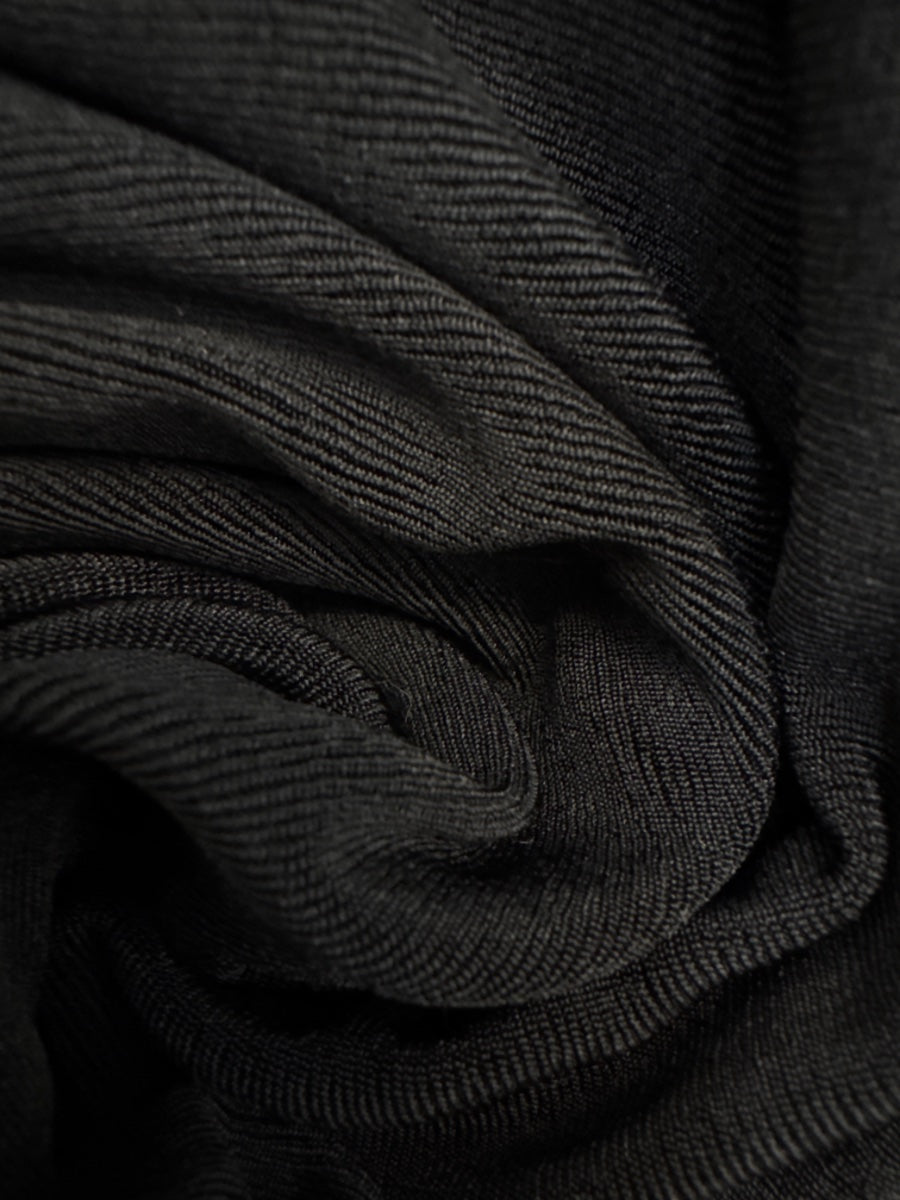 Fiore · 3/4 Sleeve Maxi Dress · 1X · Black