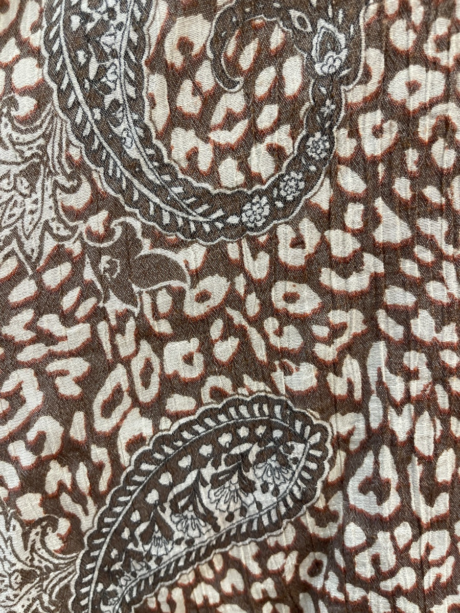 Unique Spectrum · Paisley Rayon Blend · Small · Brown Multi