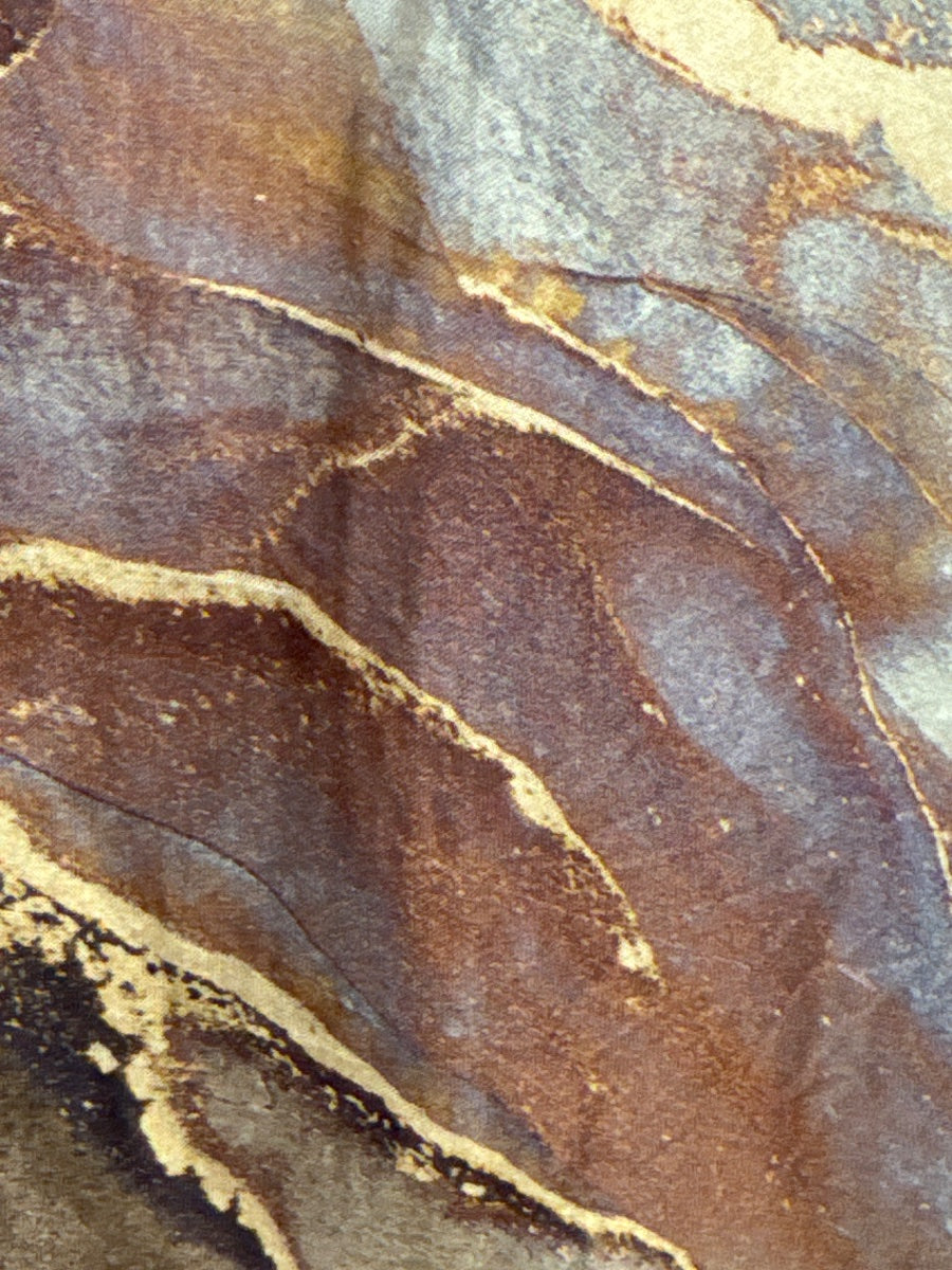 Gigi Moda · Sheer Marble Swirl Detail · 2X · BrownBeige
