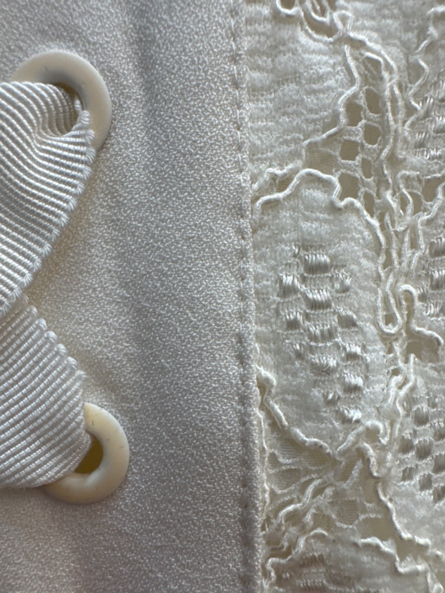 Antonio Melani · Lace Sleeve Top · XSmall · White