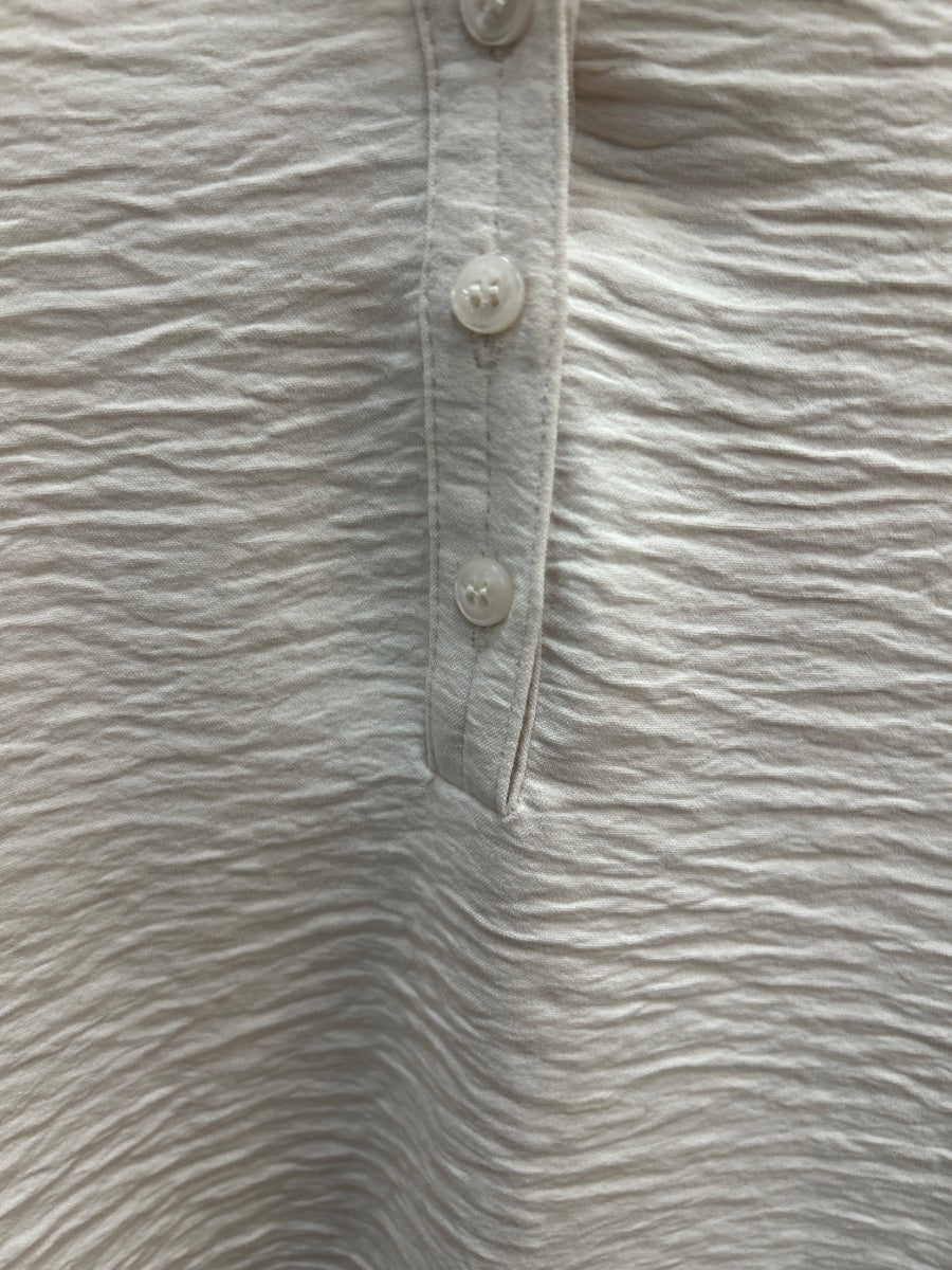 Hilary Radley · Short Sleeve Top · Large · Cream