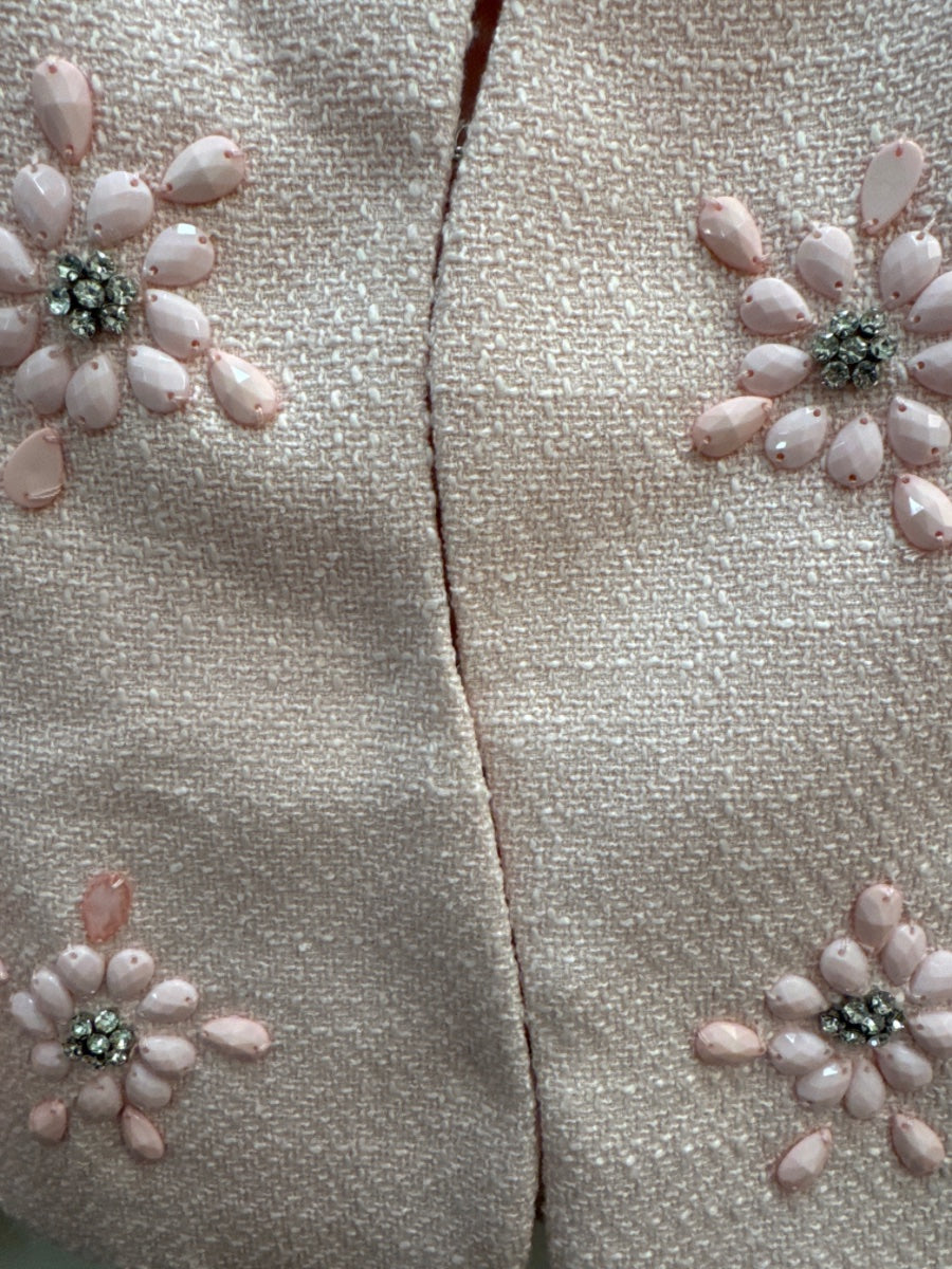 Nova Luxe · Floral Bejeweled jacket · 2X · BalletPink