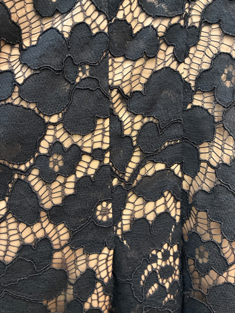 Vince Camuto · Lace Dress · 12 · BlackNude