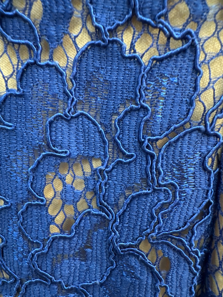 Aidan Mattox · Royal Lace Overlay · 4 · Royal Blue