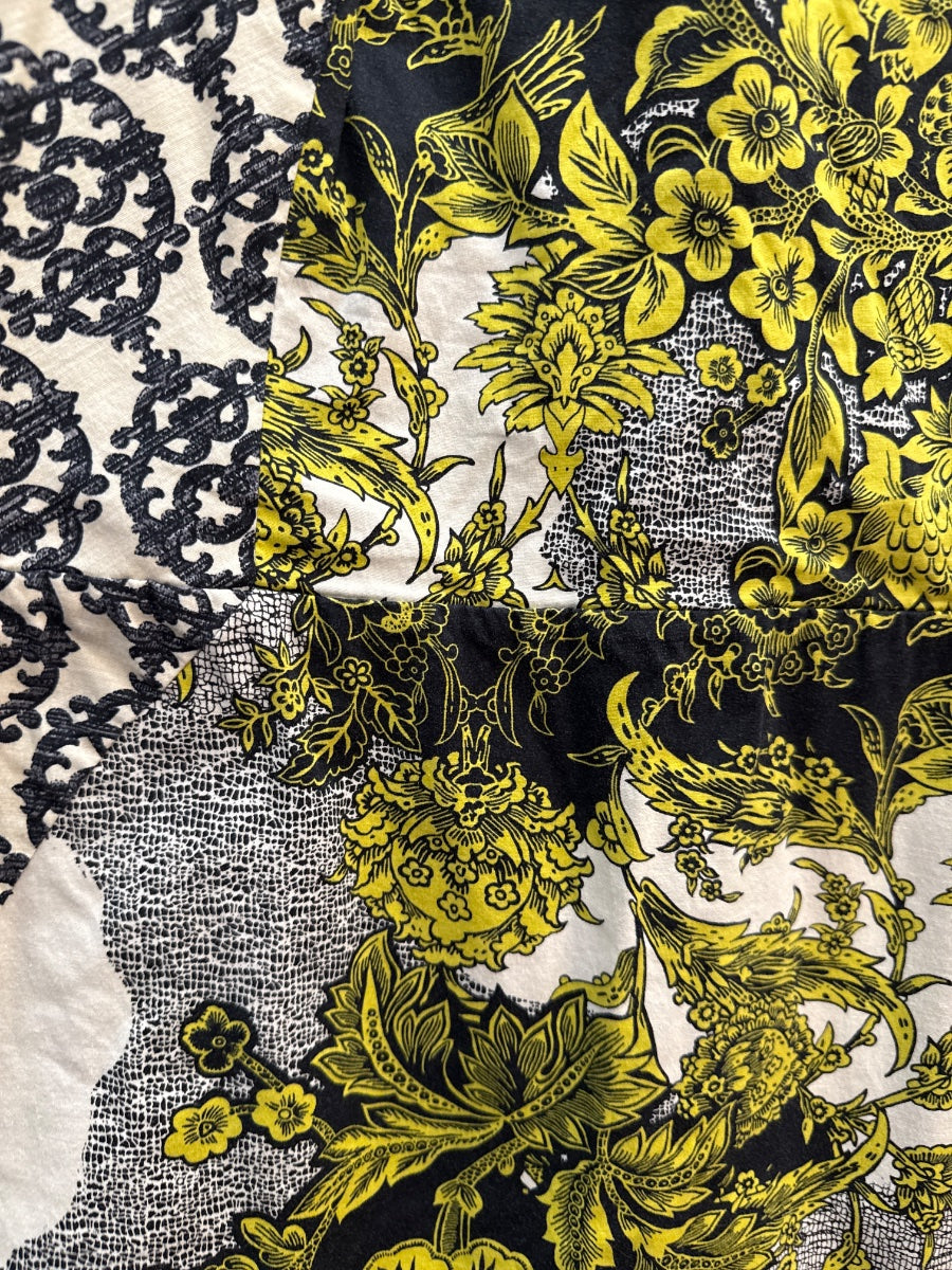 Weston Wear · Floral Medallion Print · 10 · BlkYellow