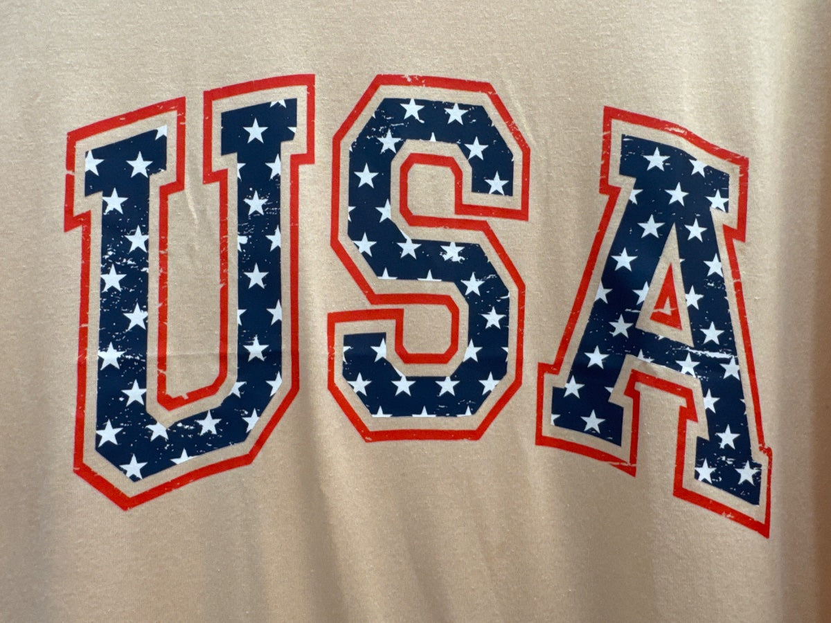 TCR · USA Tee · L/XL · Beige