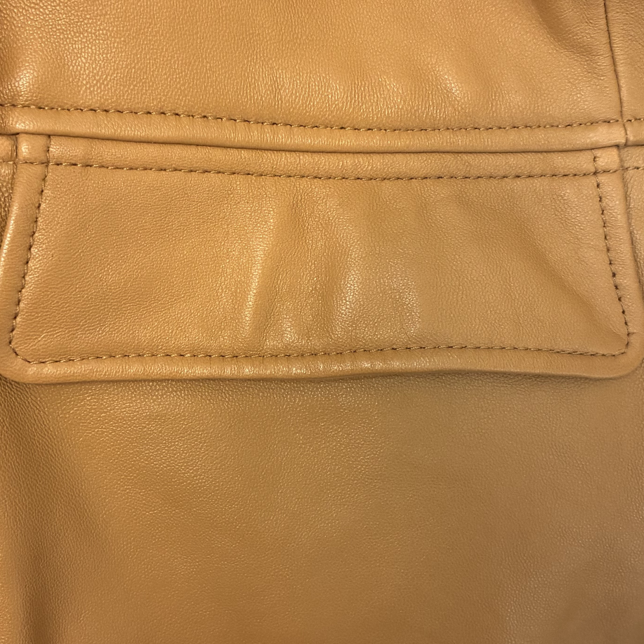 Faux Leather Coat
