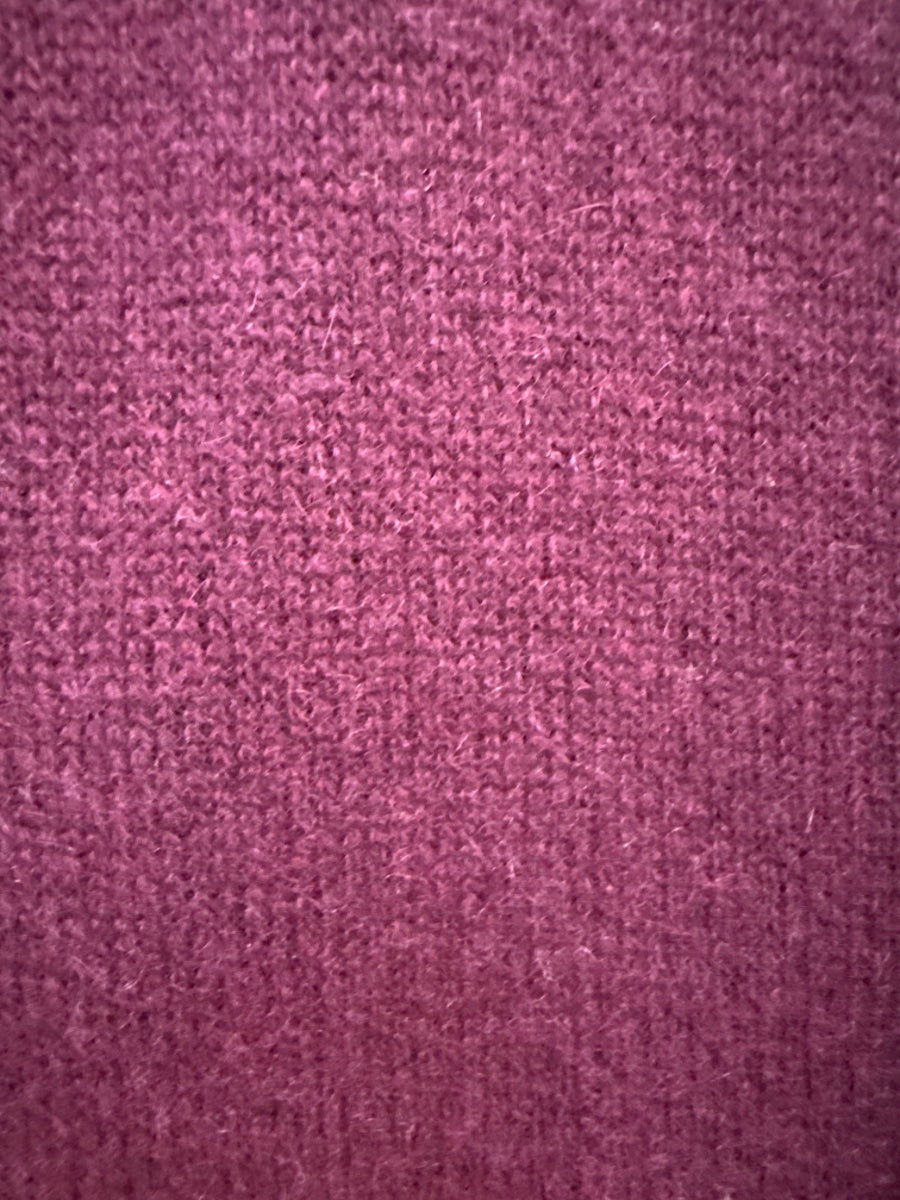 Giffen Cashmere · Open Drape Cardigan · 2X · Merlot