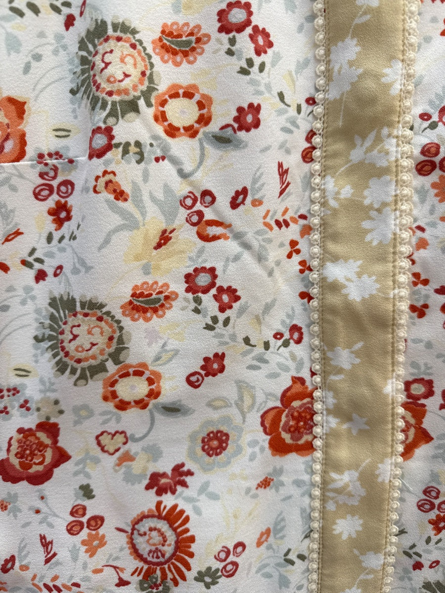 LOGO · Floral Design Jacket · Small · IvoryPoppy