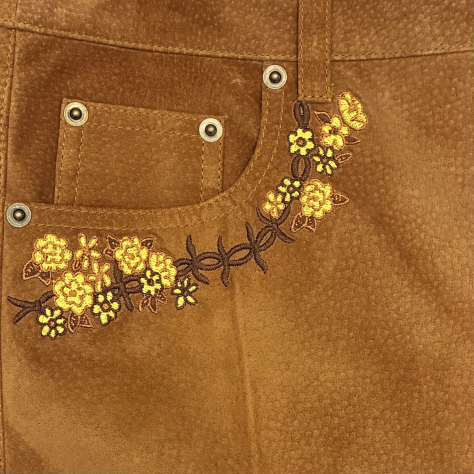 Suede Pants