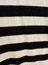 Karl Lagerfeld · Classic Style Gold Button Detail · Large · Black/White Striped