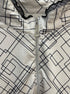 Bette&Court · Quarter Zip sleeveless golf top WhiteBlk Geo Print · 1X · White/Black Geometric Print