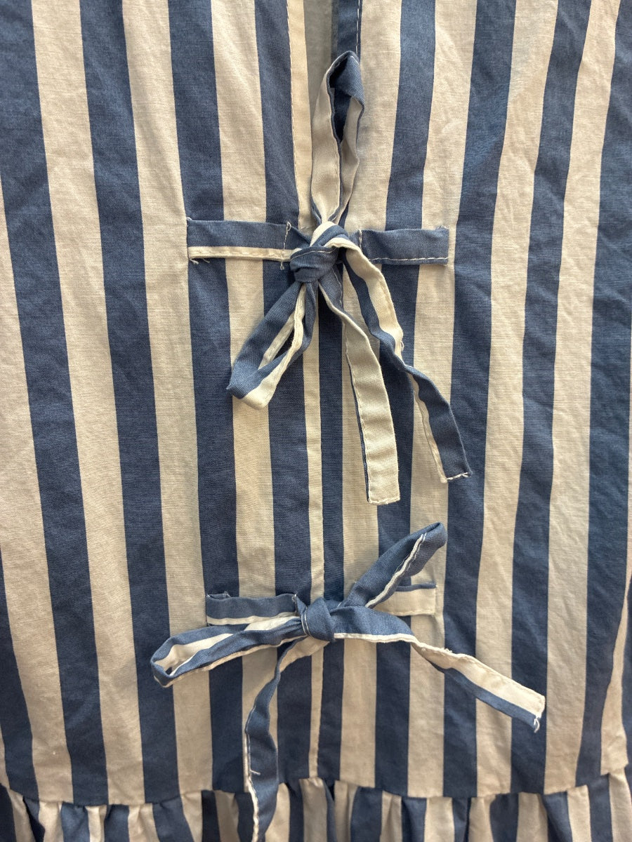 Joie · Sleeveless Dress · Large · Blue and White