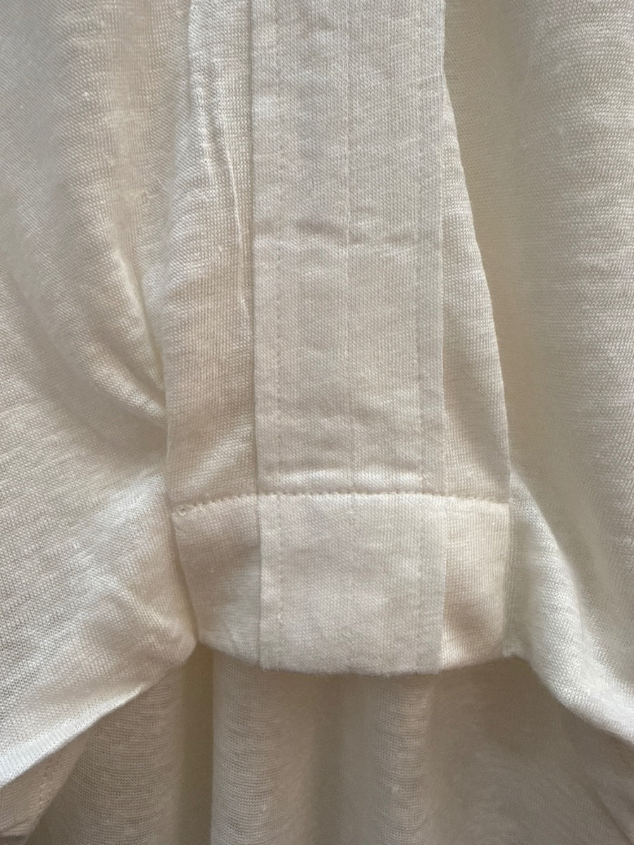 Anthropologie · Blue Tassel 3/4 Sleeve Tunic Top · Large · Cream
