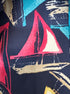 Chico's · RainCoat Sailboat pattern · Small · NavyPink