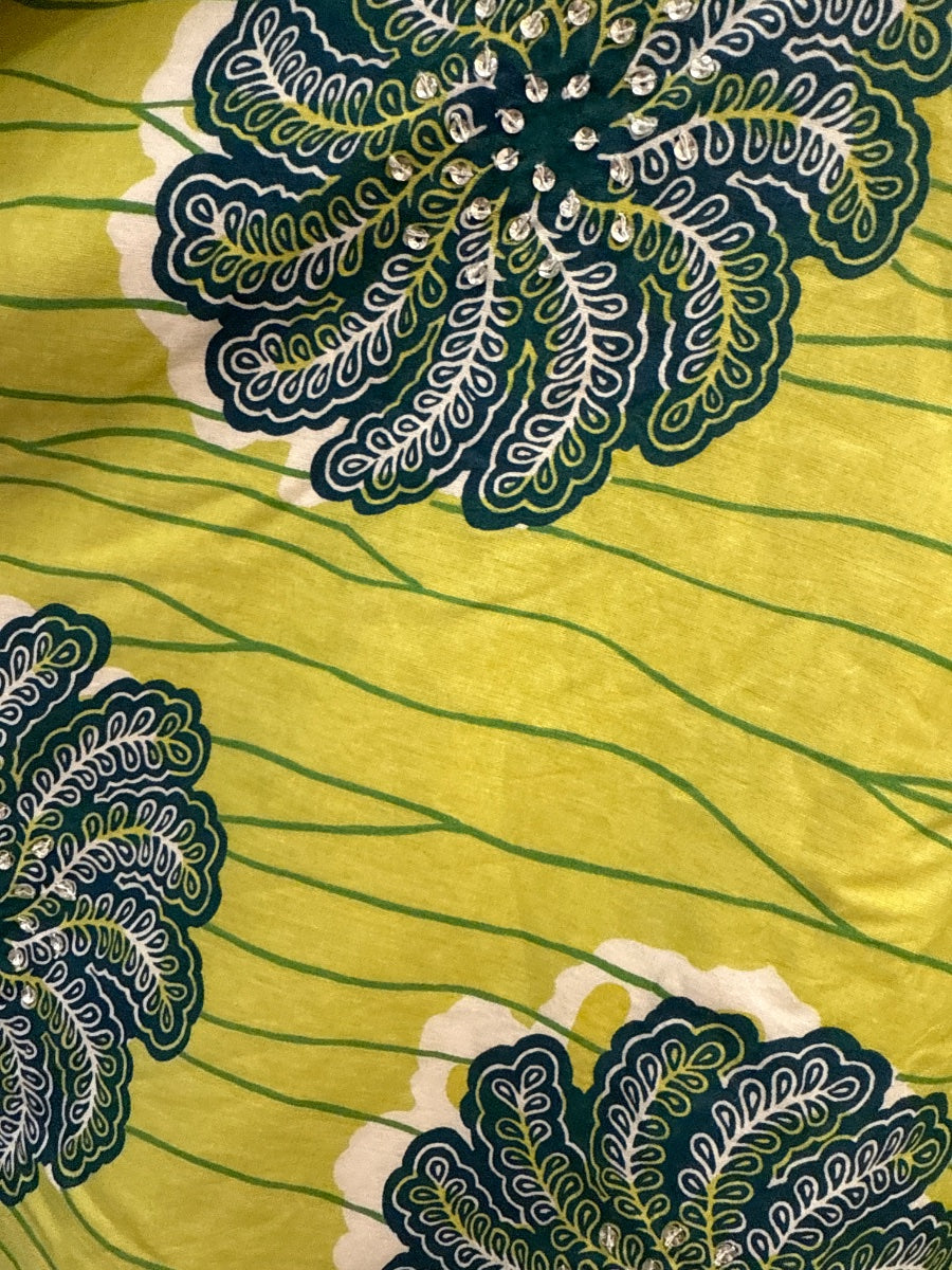 Odille · Odille · Lime Floral Print with Embroidered Side Zip Bow Detail · 6 · Lime Floral · 6 · Lime Floral
