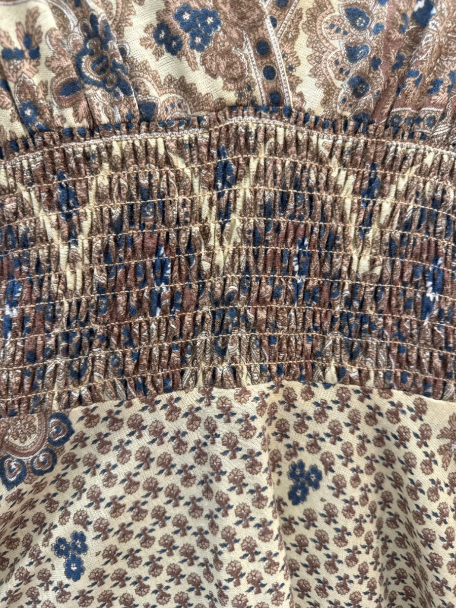 Joseph · Maxi Smocked Waist · Small · Maize Paisley Print