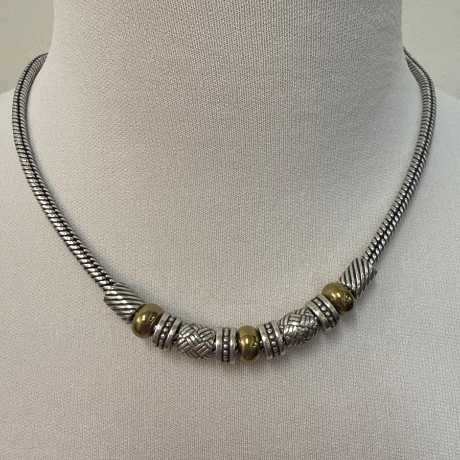 Brighton · 28457 · 16-18 inches · Silver-tone with Gold-tone accents